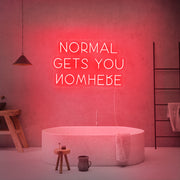 Normal Gets You Nowhere